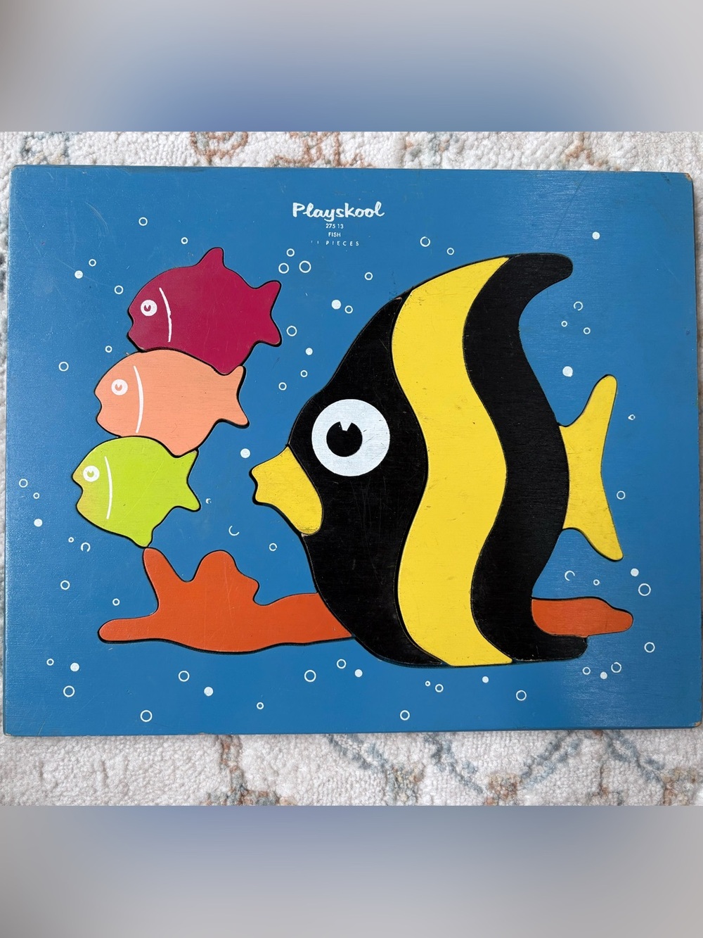 Playskool Kids’ Vintage Fish Wooden Puzzle 275-13